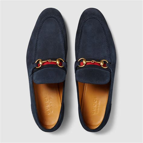 gucci loafers blue suede|gucci loafers men blue.